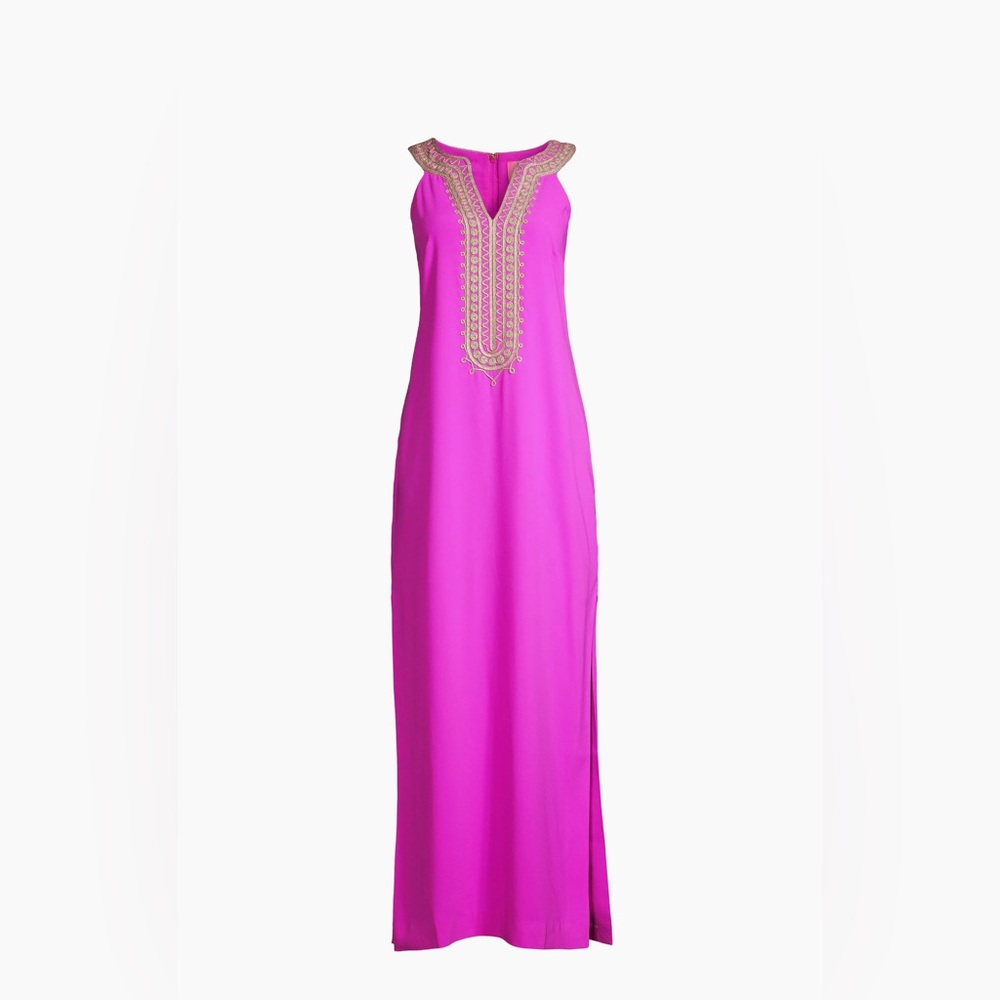 Lilly Pulitzer Sandrah Embroidered Maxi Shift Dress